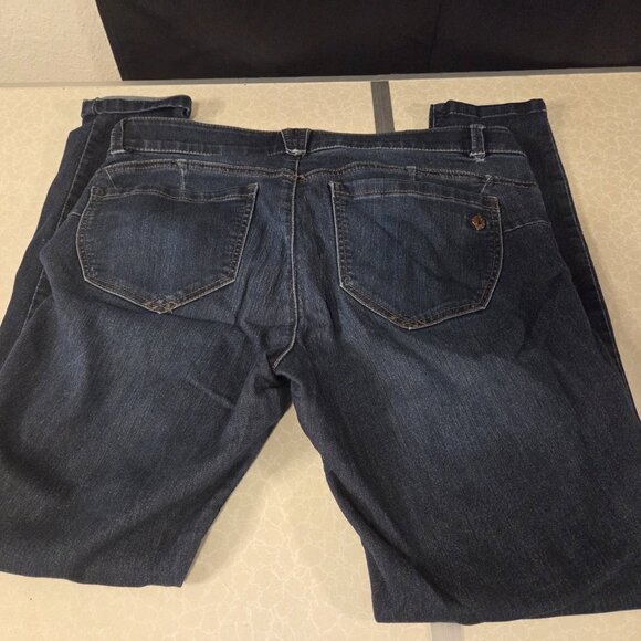 Democracy Ab Solution Vintage Jeans Size 10 Woman’s Dark Wash - Picture 5 of 8